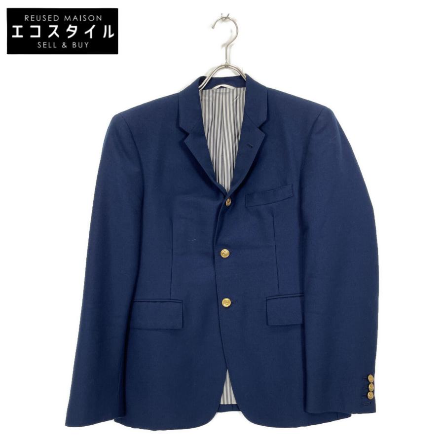 Thom Browne ネイビージャケット Thom Browne ネイビージャケット Thom Browne Relaxed zip front