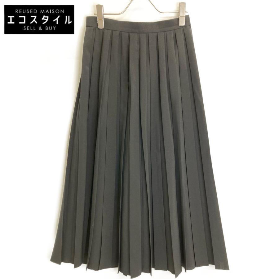 ENFOLD エンフォルドBOX-PLEATS SKIRT ブラック 38
