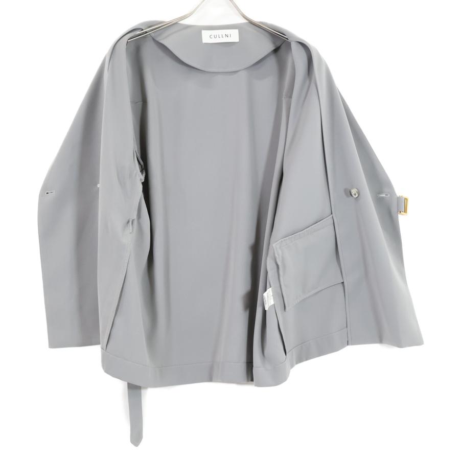 22年製 CULLNI クルニ 22-SS-066/068 半袖ノーカラーベルト付  