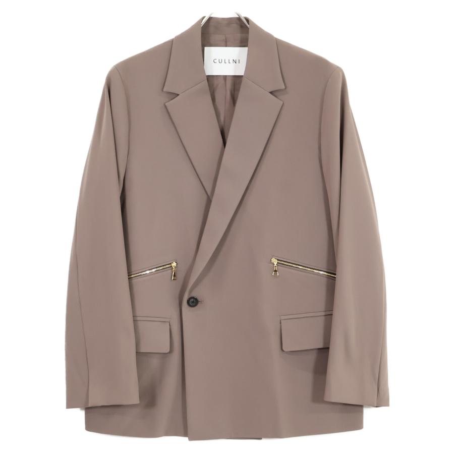 美品/23SS CULLNI クルニ 23-SS-017/016 ダブルサテンジャケット 