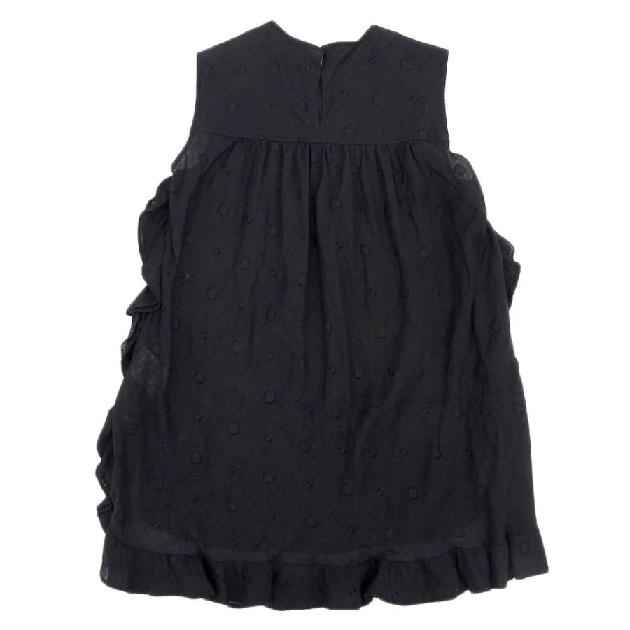 美品 Pale Jute ペールジュート リネン ドット スリーブレス シアー  