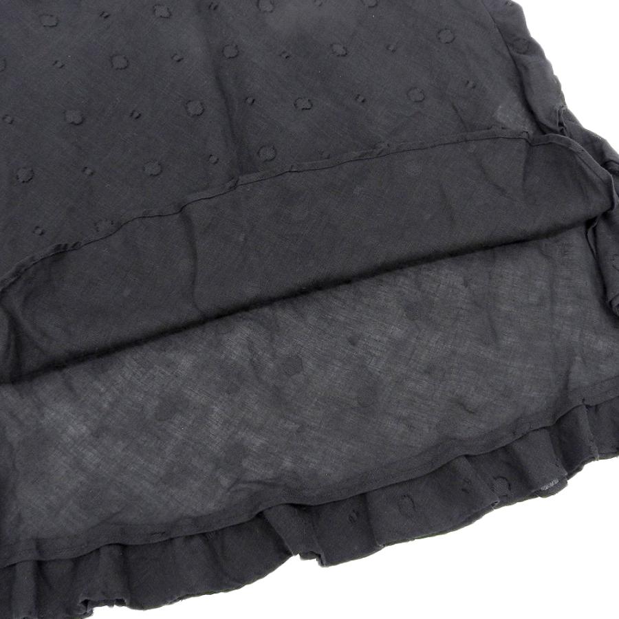 美品 Pale Jute ペールジュート リネン ドット スリーブレス シアー  