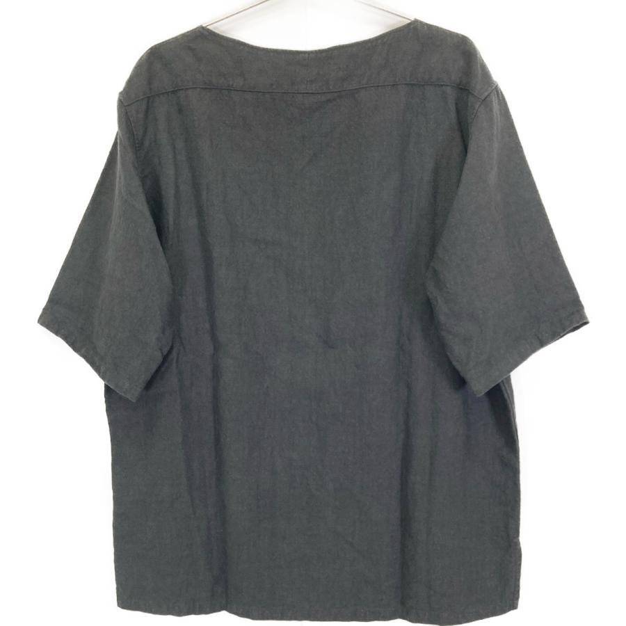 sus-sous シュス 08-SS005 ブラック リネン スリーピングシャツS/S 9 
