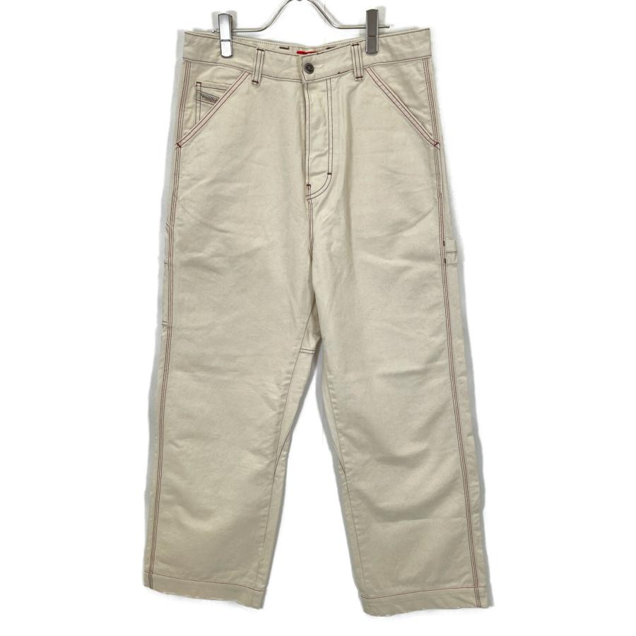 DIESEL（ディーゼル） ホワイト D-LIVERY デニムペインターパンツ オフ