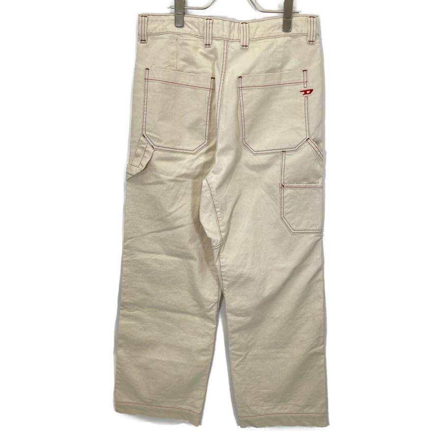 DIESEL（ディーゼル） ホワイト D-LIVERY デニムペインターパンツ オフ