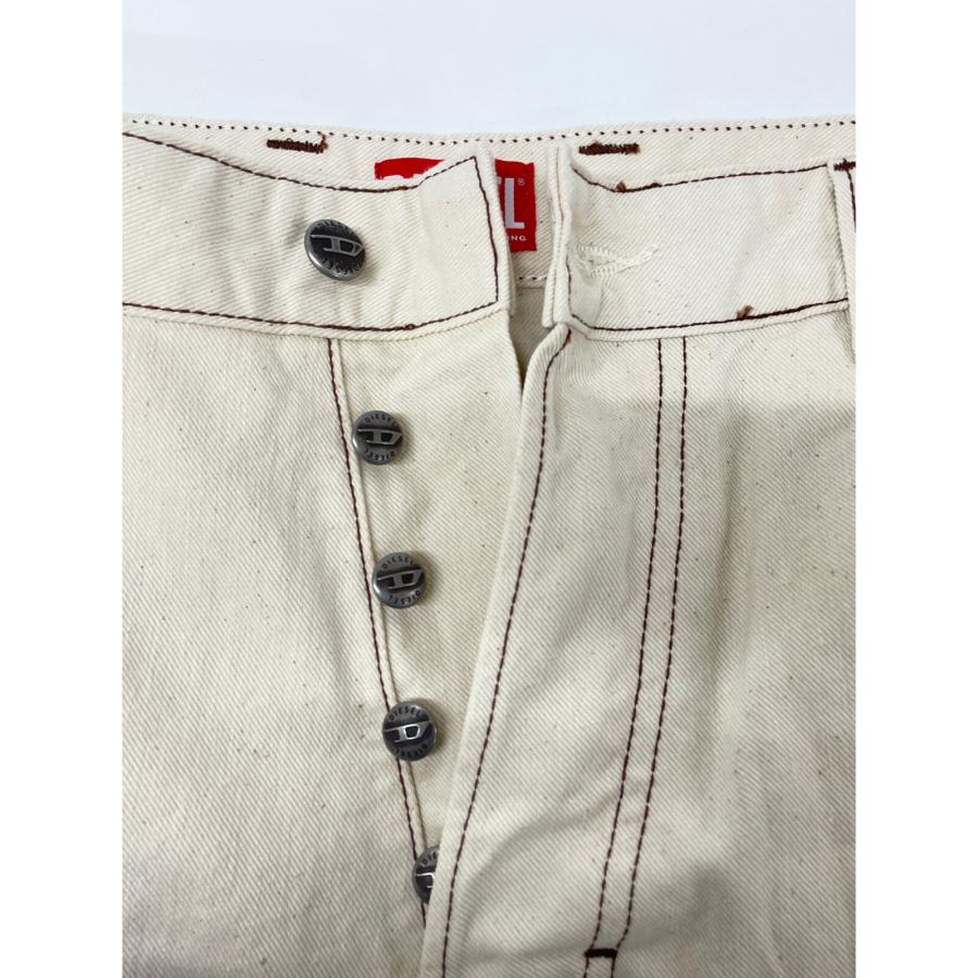 DIESEL（ディーゼル） ホワイト D-LIVERY デニムペインターパンツ オフ