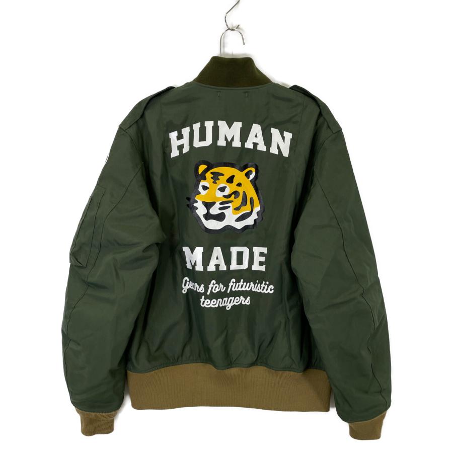 HUMAN MADE ヒューマンメイド カーキ バックロゴプリント HUMAN MADE ヒューマンメイド カーキ バックロゴプリント