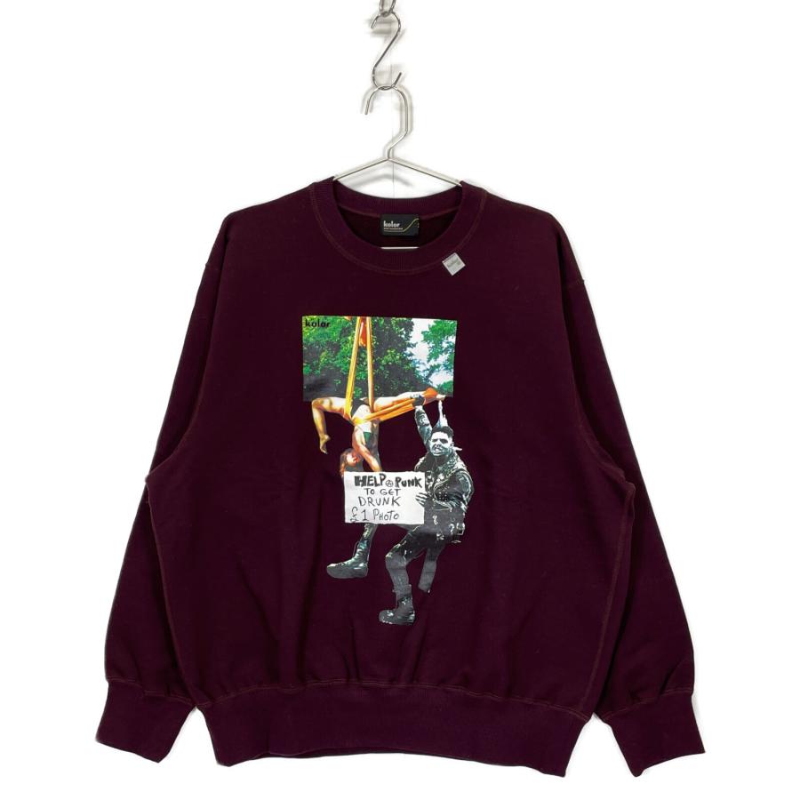 Color（カラー） kolor 24AW 24WCM-T01201 ボルドー PUNK HELP