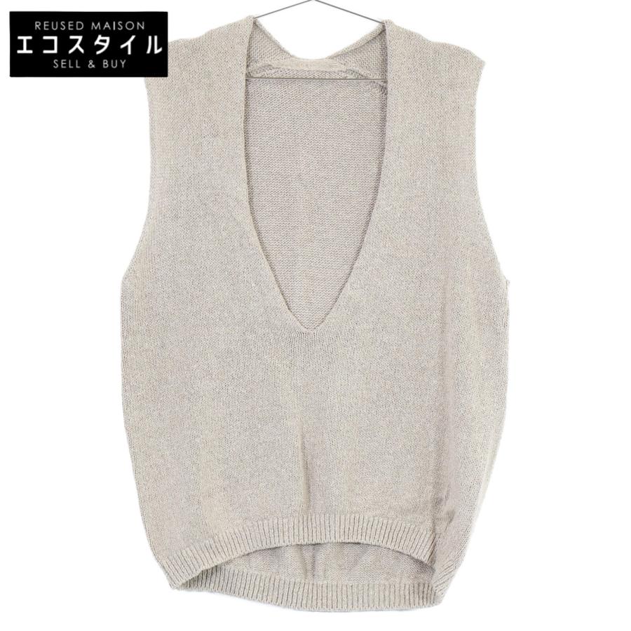 美品/24年製 MUSE ミューズ 24-080-500-4190 Lily シルク×リネン V