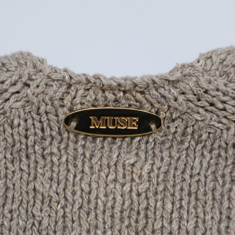 美品/24年製 MUSE ミューズ 24-080-500-4190 Lily シルク×リネン V
