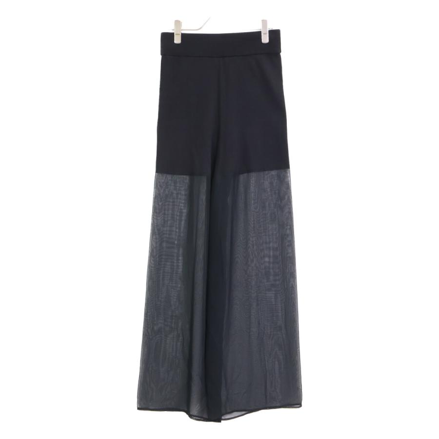 ハイク HYKE 美品 21SS シアー ニット カットソー  1 ネイビー HYKE（ハイク）の「＜HYKE（ハイク）＞シアー シフォン カットソー