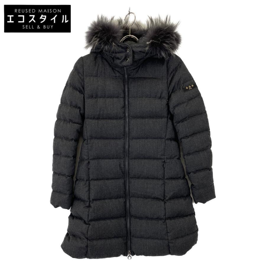 タトラス　ダウンジャケット　BALENA チャコールグレー　01 タトラス バレーナ BALENA ウールダウンコート チャコールグレー 02