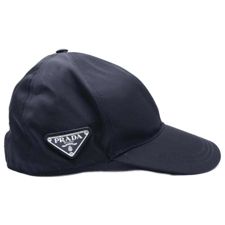 PRADA 美品 プラダ トライアングルプレート ナイロン ベースボール