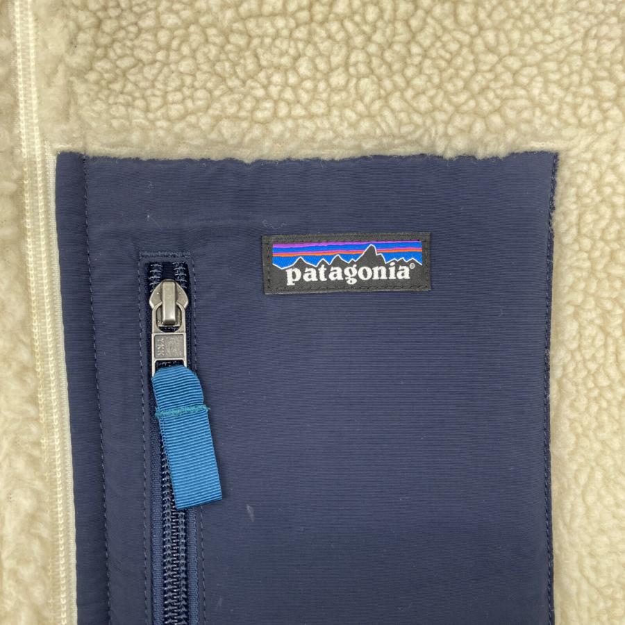 patagonia パタゴニア 23056 アイボリー×ブル- レトロX フリースボア  