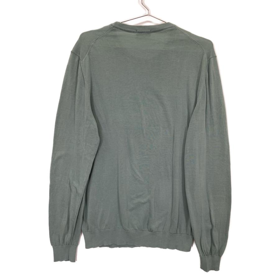 【新品未使用】DRUMOHRドルモアモスグリーンクルーネックセーター46M Drumohr ドルモア ライトグリーン コットン クルーネックロング