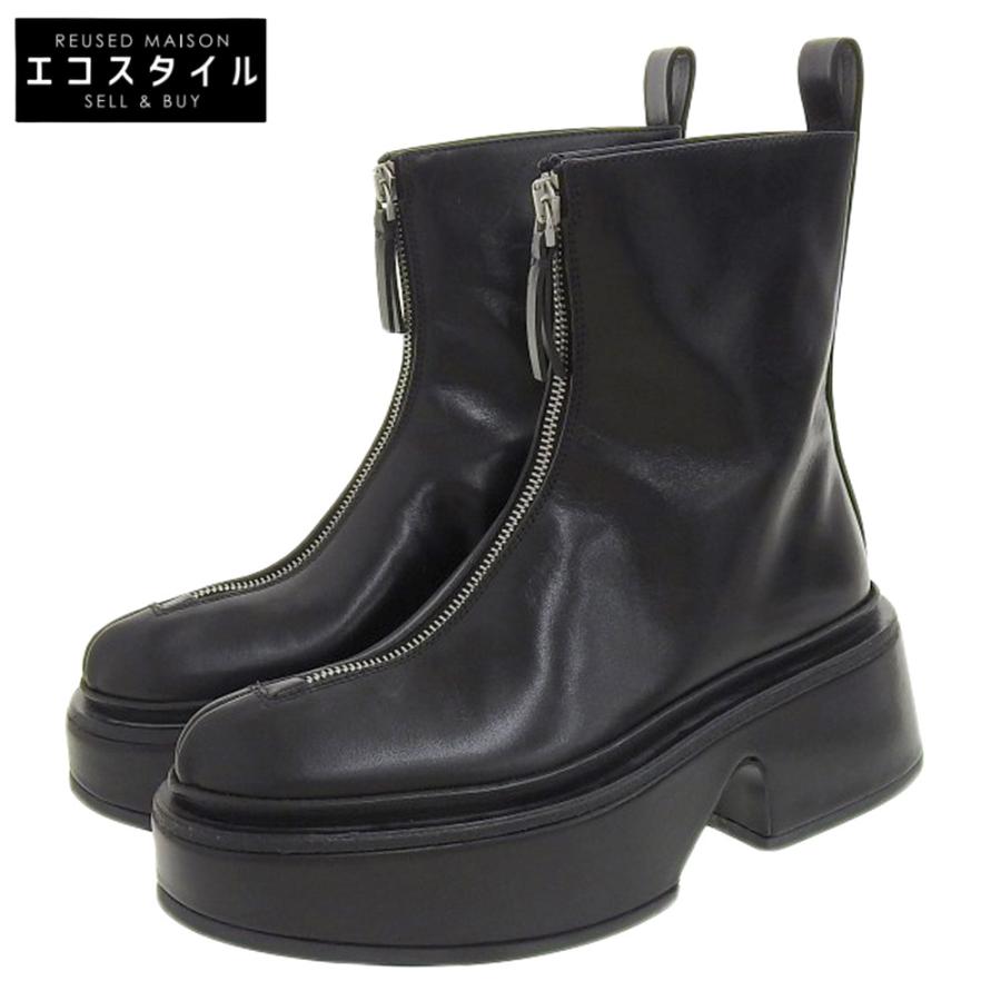 JIL SANDER（ジルサンダー） 美品 カーフレザー フロントジップ