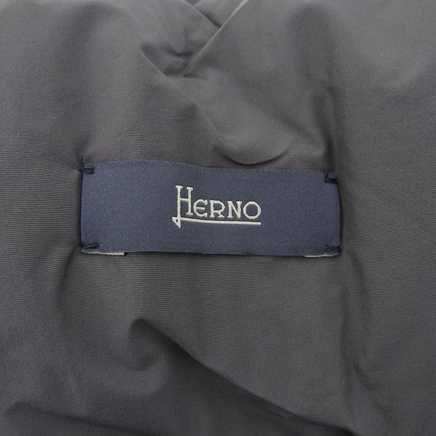 HERNO（ヘルノ） 美品 ナイロン ダウンマフラー レディース グレー