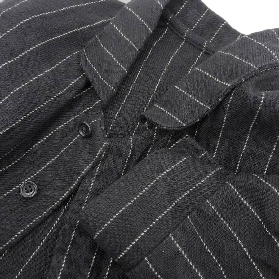ANATOMICA アナトミカ TENNIS STRIPE BLACK ARTHUR リネン コート