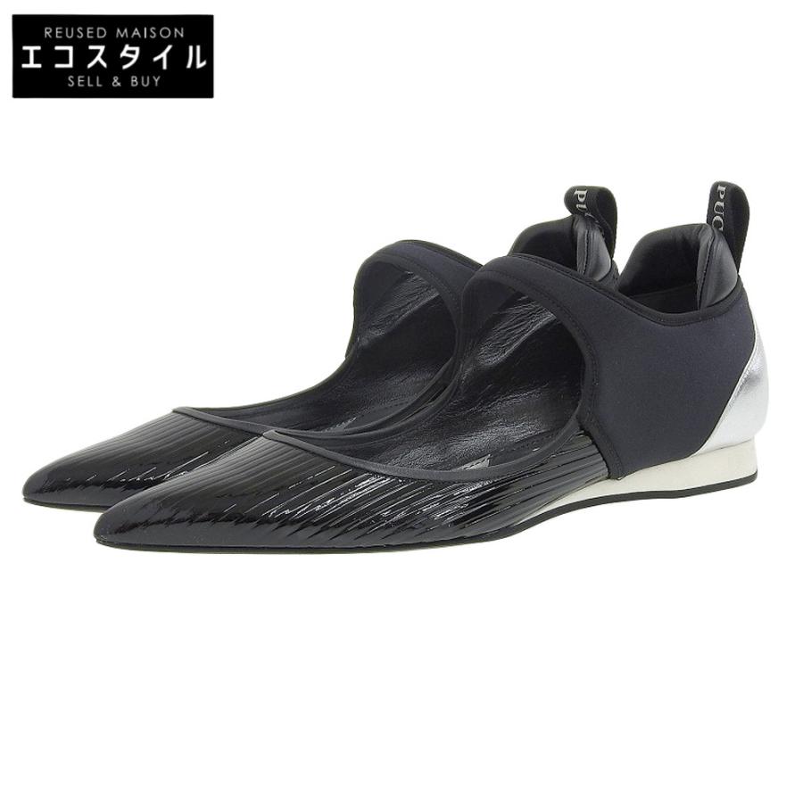 美品 EMILIO PUCCI エミリオプッチ ポインテッドトゥ パテント  