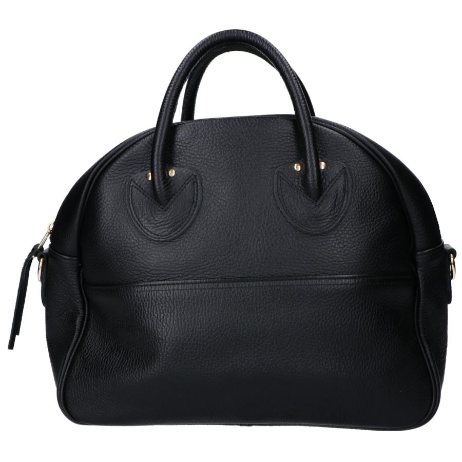 ヤングアンドオルセン HELLOバッグ 2way ロゴ レザー ブラック ヤングアンドオルセン HELLOバッグ 2way ロゴ レザー ブラック