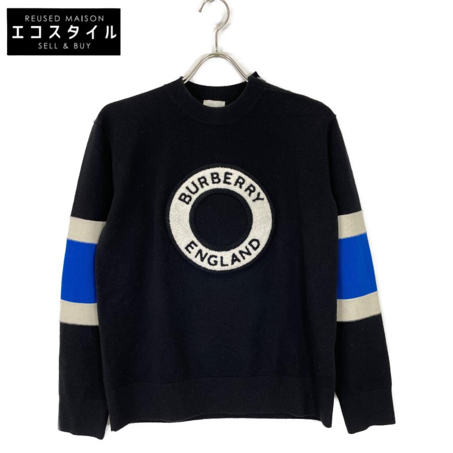 BURBERRY（バーバリー） 8058396 ブラック カシミヤ混 ロゴ