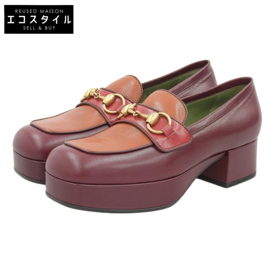 GUCCI（グッチ） 新品同様 プラットフォーム ビットローファー