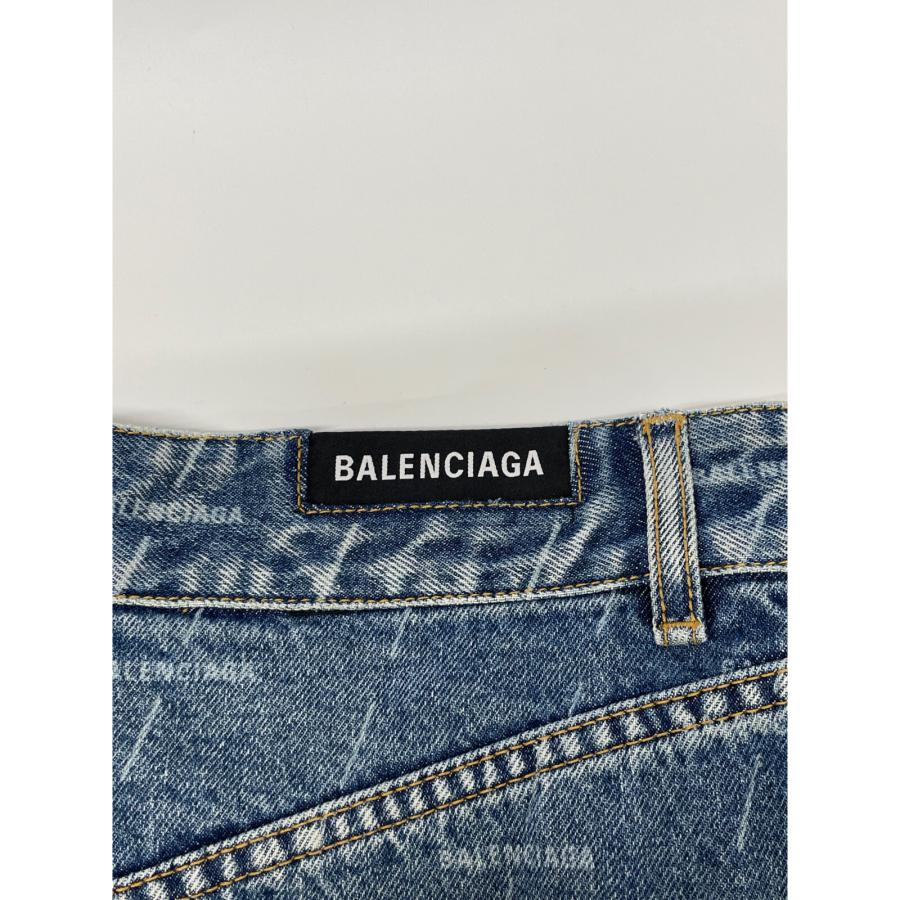 BALENCIAGA（バレンシアガ） 641517 インディゴ ロゴプリント カット
