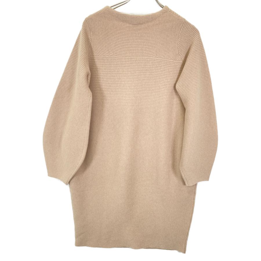 DRAWER（ドゥロワー） クルーネックニットワンピース 1 ベージュ