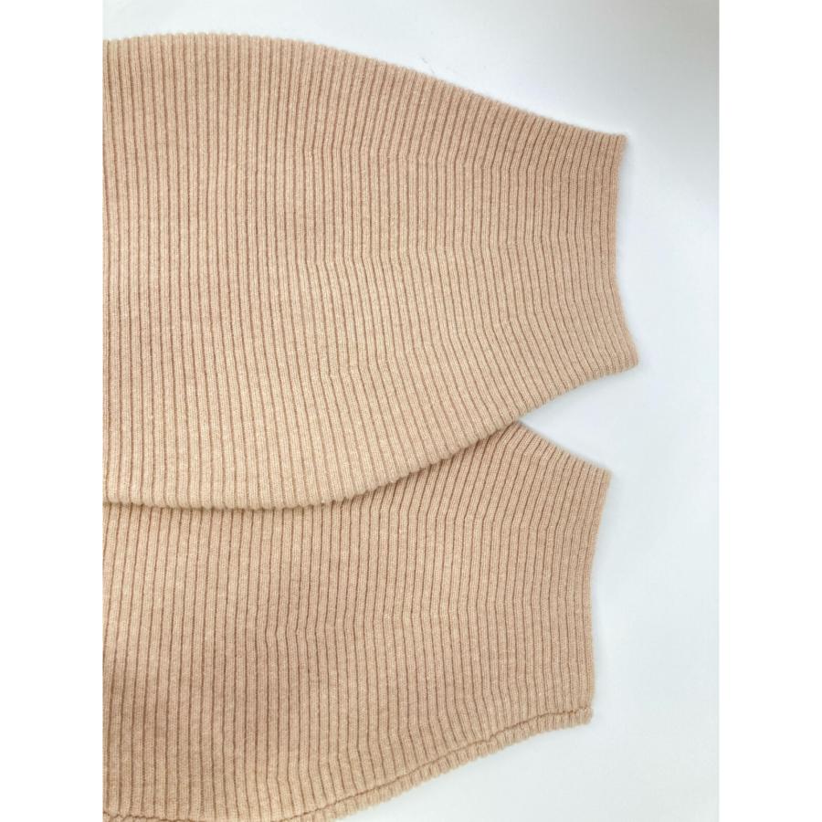 DRAWER（ドゥロワー） クルーネックニットワンピース 1 ベージュ