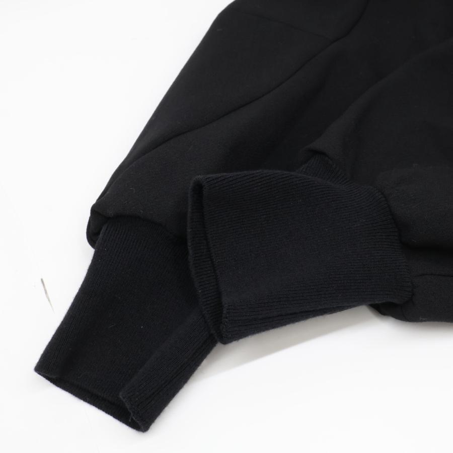 エンフォルド 24SS ﾌﾞﾗｯｸ ﾚｰﾖﾝ混 SOLID-SLEEVE PULLOVER 38 ENFOLD（エンフォルド） 24SS ブラック レーヨン混 SOLID-SLEEVE