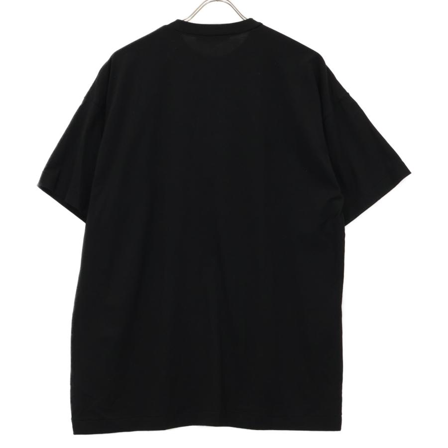 ENFOLD エンフォルド 24SS ブラック コットン アップリケ COLLAGE T 