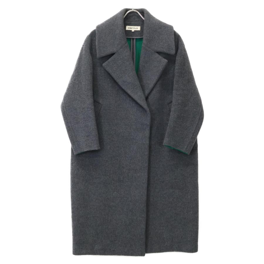 ENFOLD（エンフォルド） 3008A130-1230 グレー×グリーン ウールリバー