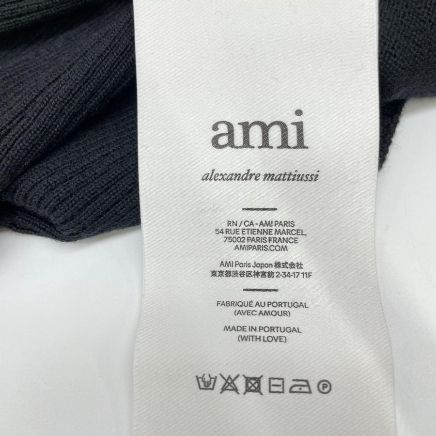 AMI PARIS アミパリス HKS411.KN0025 ブラック タートルネックニット