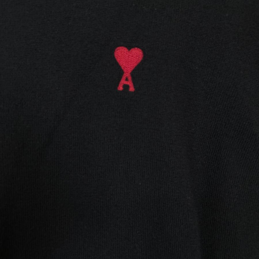AMI PARIS アミパリス HKS411.KN0025 ブラック タートルネックニット