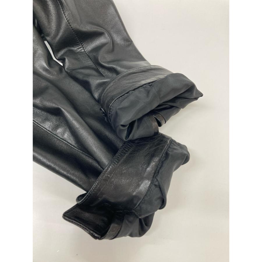 Cinquanta チンクアンタ 7309 ブラック ラムレザー スタンドカラー