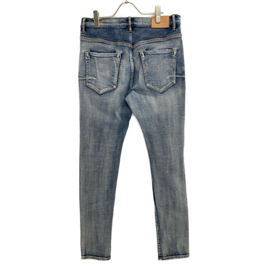 purple brand ダメージジーンズ　P002 正規品 PURPLE BRAND パープル ブランド P002 ブルー コットン ボタン