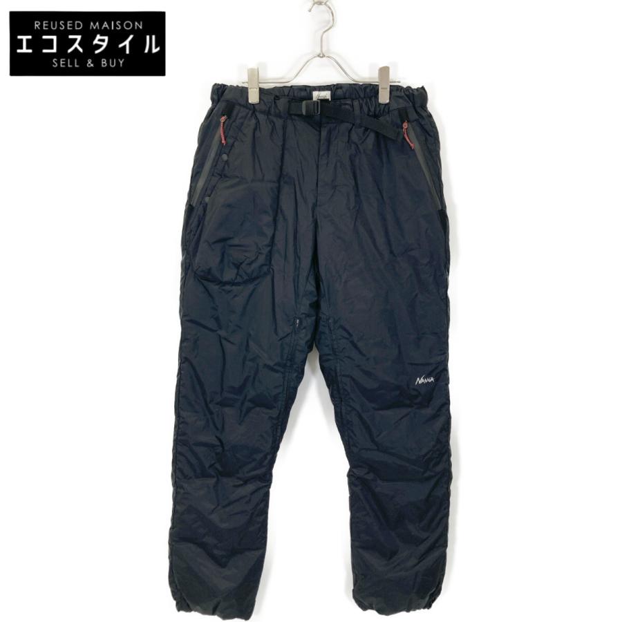 NANGA ナンガ ブラック AURORA TEX DOWN PANTS M ボトムス ナイロン