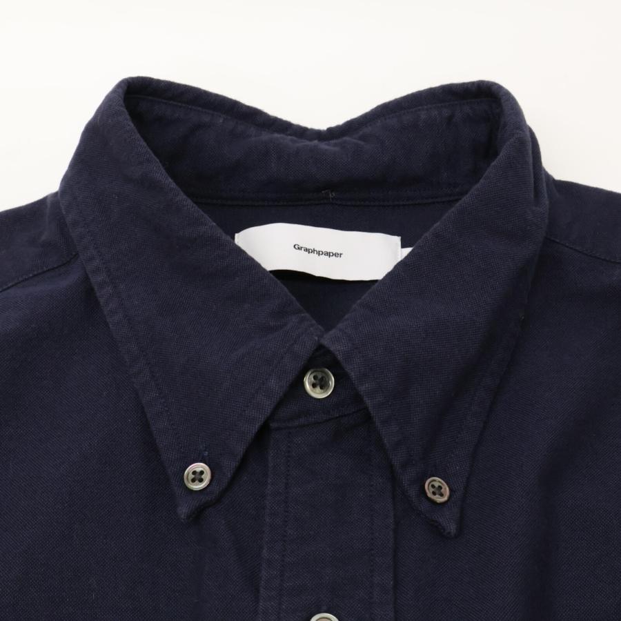 Graphpaper グラフペーパー 長袖シャツGM233-50021B Graphpaper(グラフペーパー) / 長袖シャツ/FREE/コットン/BLU/GM233
