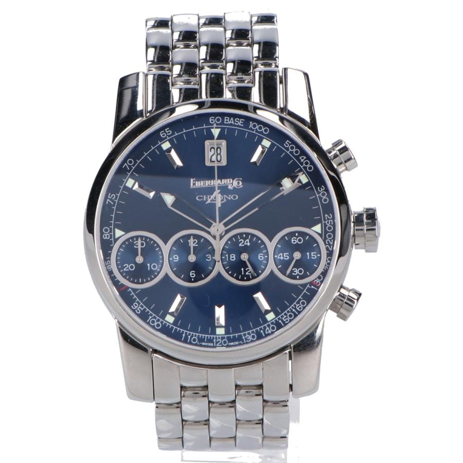 EBERHARD エベラール 31041 SS クロノ4 自動巻き 腕時計 シルバー  