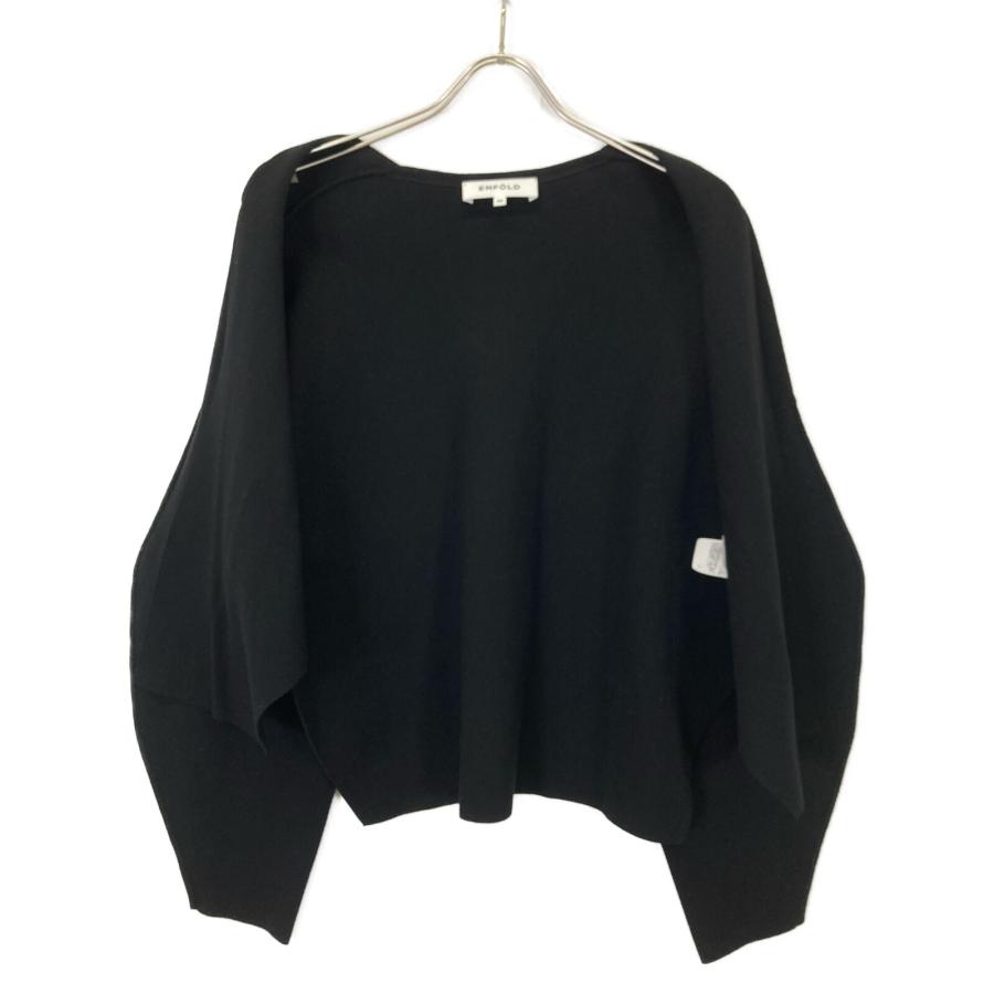 ENFOLD エンフォルド 23SS ブラック レーヨン×ナイロン DOUBLE FACE  