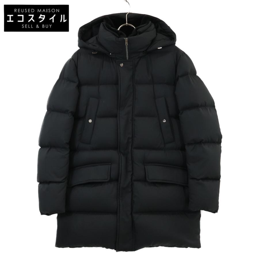 HERNO（ヘルノ） ポーラテック PI001078U N-3Bタイプ ダウンコート ブラック 46 コート ポリエステル メンズ 中古 ...