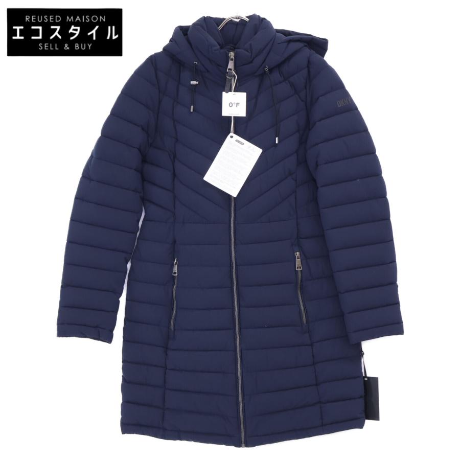 新品同様/ DKNY ダナキャラン DL2MPF43 フーディーダウン コート S/P 