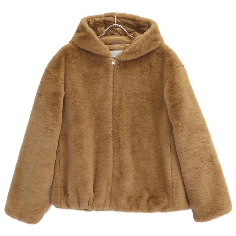 Herno ベージュ エコファー ダウンジャケット40 Herno ベージュ エコファー ダウンジャケット40 HERNO Globe Lab