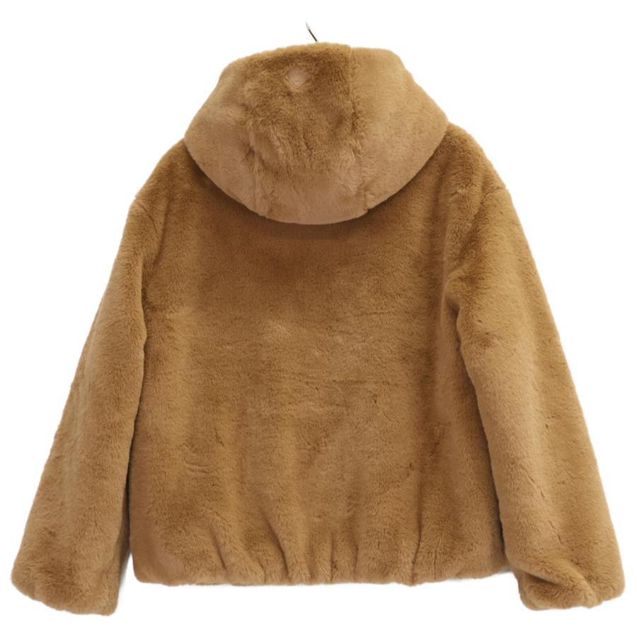 HERNO（ヘルノ） GI000084G キャメル エコファー フーデッドショート