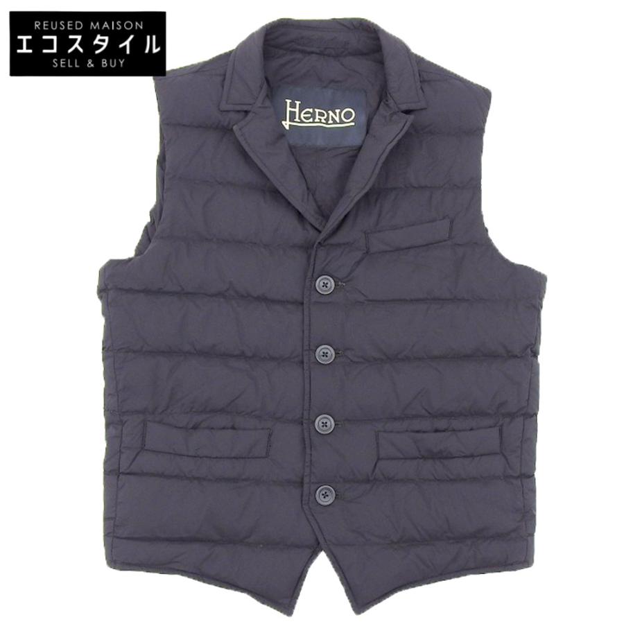 HERNO ヘルノ ショールカラー ダウンジレ ベスト メンズ HERNO ヘルノ ショールカラー ダウンジレ ベスト メンズ