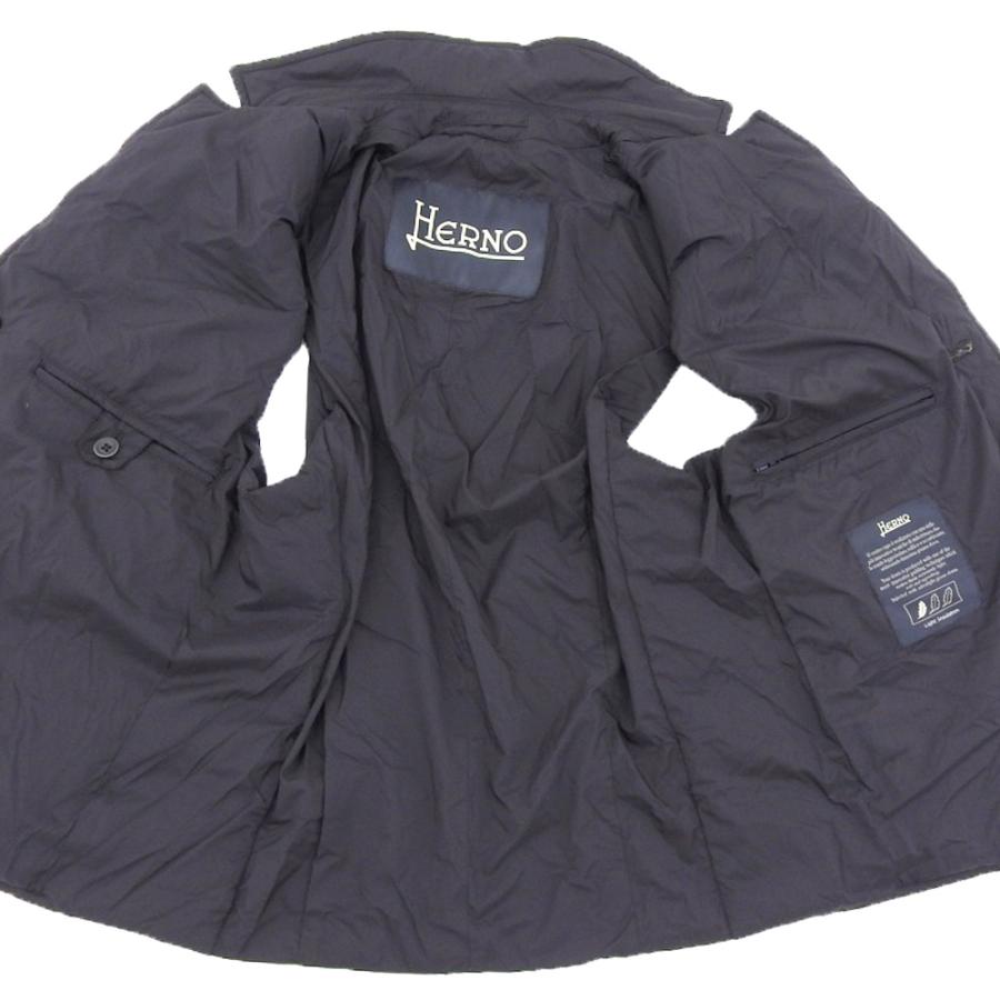 HERNO（ヘルノ） ショールカラー ダウンジレ ベスト メンズ ネイビー