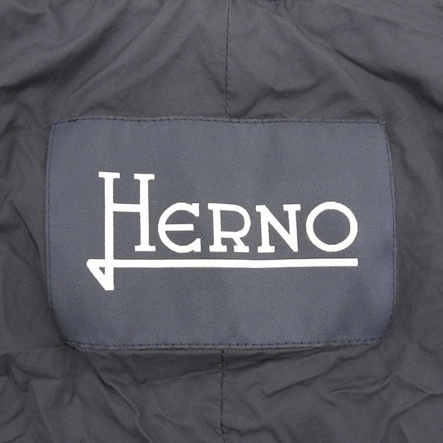 HERNO（ヘルノ） ショールカラー ダウンジレ ベスト メンズ ネイビー