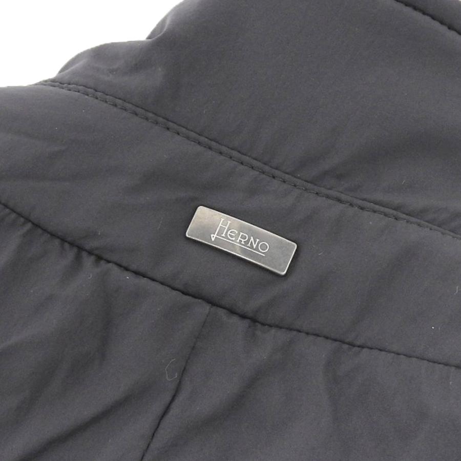 HERNO（ヘルノ） ショールカラー ダウンジレ ベスト メンズ ネイビー