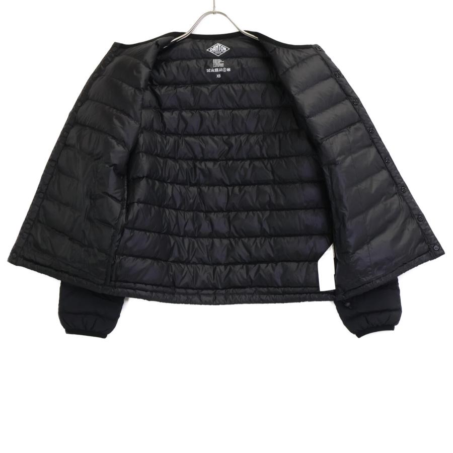 DANTON ダントン KW32-115-02 ブラック ノーカラー ダウン DANTON ダントン KW32-115-02 ブラック ノーカラー ダウン