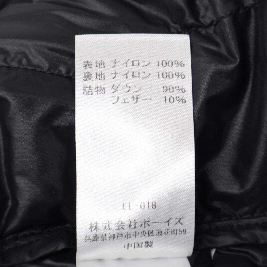 DANTON ダントン KW32-115-02 ブラック ノーカラー ダウンジャケット